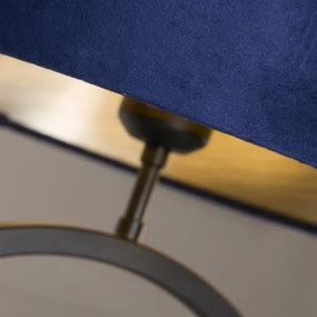 Searchlight EU93101AZ - ELEGANT asztali lámpa 1xE27/60W/230V kék