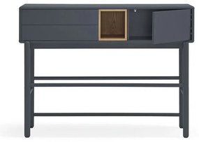 Sötétszürke konzolasztal 35x120 cm Corvo - Teulat