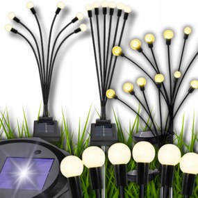 Napelemes Kerti Lámpa Led Labdák Beszúrható Szürkület Érzékelő Labdák 2 Db