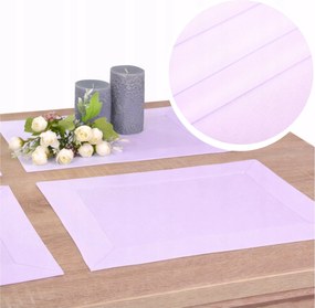 Asztalterítő Alátétek Rózsaszín Panama 30x40 2 db Tányérok Alá, Foltálló, Sima