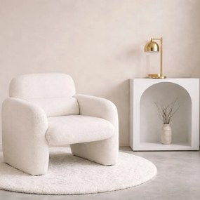 Fotel Wypoczynkowy TOGO Kremowy Boucle