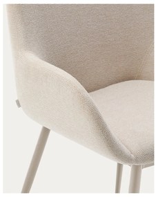 Krémszínű étkezőszék Konna – Kave Home