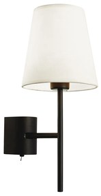 Viokef SONIA fali lámpa, fekete, E27 foglalattal, VIO-4229201