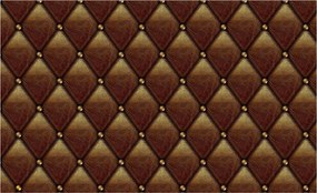 Flizelin fotótapéta Bőr rombuszok arany szegecsekkel 416x254 +ragasztó