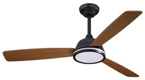 Aigostar B.V. Aigostar-LED Dimmelhető mennyezeti ventilátor LED/20W/230V 2700-6500K 132cm + távirányító barna AI1564