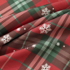 Goldea karácsonyi teflonbevonatú reggeliző alátét - piros kockás hópelyhekkel - 2db 30 x 40 cm