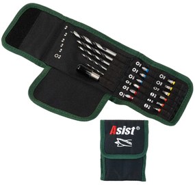 ASIST Fafúró készlet 18db + tárolótáska övcsipesszel