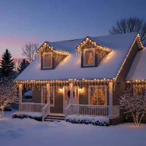 Brilagi - LED kültéri karácsonyi fényfüzér, 400 db LED, 8 féle üzemmód, 23 m, IP44, meleg fehér