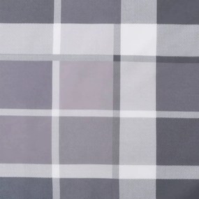 2 db szürke kockás szövet magas háttámlájú székpárna 120x50x3cm