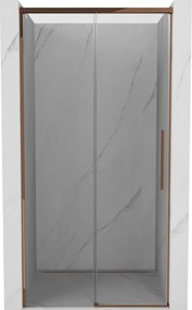 Mexen Rox tolóajtós zuhanykabin 110 cm, átlátszó, rózsaarany - 8C2-110-000-60-00