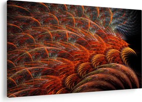 Kép - Absztrakt toll utánzat (90x60 cm)