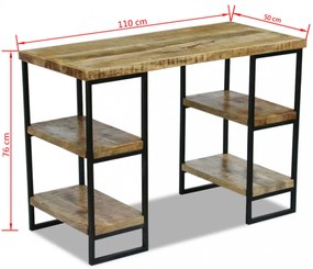 mangófa íróasztal 110 x 50 x 76 cm
