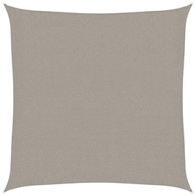 világosszürke HDPE négyszögű napvitorla 160 g/m² 2,5x2,5 m