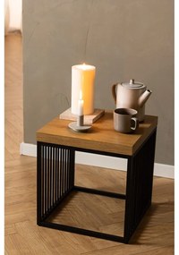 Tárolóasztal tölgyfa dekoros asztallappal 40x40 cm Strington – Actona