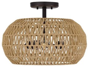 Quoizel QZ-CASABLANCA-3SF-PBZ - Mennyezeti lámpa CASABLANCA 3xE27/60W/230V