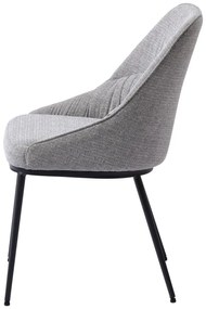 Szürke étkezőszék szett 2 db-os Meridian – Unique Furniture