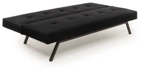 Fekete BAKU kétszemélyes kihúzható kanapé