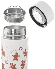 Fehér termosz 400 ml – Orion