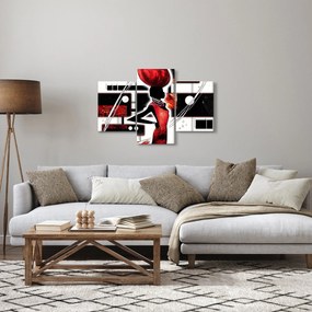 Egy ősi hölgy képének festménye (90x60 cm)