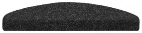 15 db fekete, öntapadós lépcsőszőnyeg 65 x 21 x 4 cm