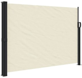 krémszínű kihúzható oldalsó napellenző 140 x 300 cm