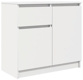 fehér szerelt fa tálalószekrény fiókos 71x35x65 cm