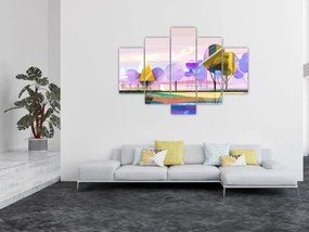 Kép - absztrakció, táj (150x105 cm)