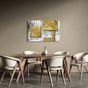 Kép - Arany négyzetek N⁰3 (90x60 cm)