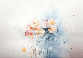 Flizelin fotótapéta Pasztell virágok akvarell finomság 416x290 +ragasztó
