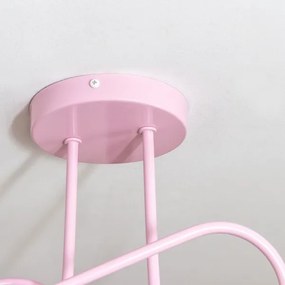 Felületre szerelhető csillár OXFORD 2xE27/15W/230V rózsaszín