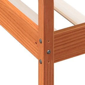 kanapéágy ágy matrac viaszbarna 100x200 cm tömör fa fenyőfa
