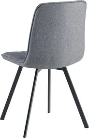 Catini LANDON Étkezőgarnitúra 6x szék + asztal, szürke/sötétszürke