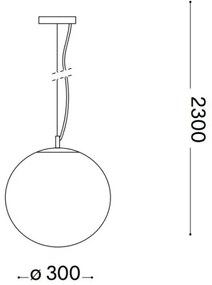 Ideal Lux - Csillár zsinóron MAPA 1xE27/42W/230V átm. 30 cm arany/füstös