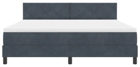 Boxspring Ágy Matrac Hosszú Szürke Bársonyos