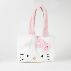 Hello Kitty White plüss shopping bag, bevásárlótáska 30 cm