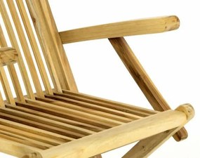 DIVERO® Kerti szék összecsukható 2 db  tíkfa