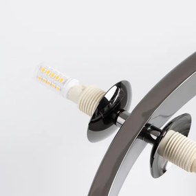 Brilagi - LED csillár kábelen MILLA 15xG9/3W/230V fekete króm/arany