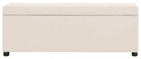 krémszínű poliészter pad tárolórekesszel 116 cm