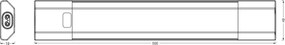 Osram - LED dimmelhető aláépíthető lámpa érzékelővel LINEAR EDGE LED/8W/230V 50 cm fehér
