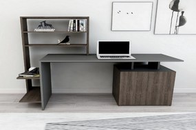 Íróasztal Melis - Walnut, Anthracite