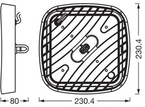 Osram - HIGHBAY mennyezeti ipari LED lámpatest/80W/230V 6500K 23x23 cm IP65
