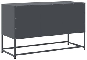 antracitszürke acél TV-szekrény 100,5x39x60,5 cm