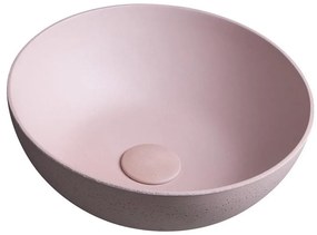 Sapho - FORMIGO ráültethető mosdó Ø 39 cm beton/rózsaszín