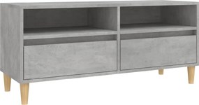 vidaXL betonszürke szerelt fa TV-szekrény 100x34,5x44,5 cm