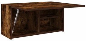 füstös tölgyszínű szerelt fa fali fürdőszobaszekrény 60x25x30cm