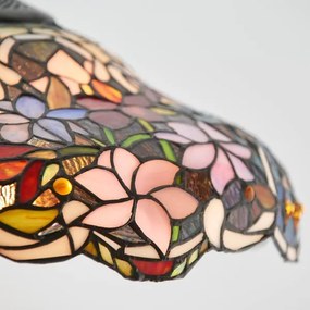 Endon 64325 - Tiffany SULLIVAN láncos csillár 1xE27/60W/230V Ø 40 cm