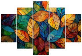 Kép - Levélmozaik (150x105 cm)