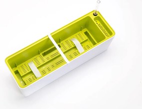 Plastia Berberis 60 önöntöző láda, fehér + zöld, 60 cm
