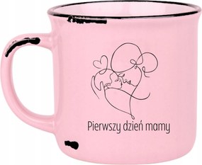 Bögre Rózsaszín Retro Ajándék Vicces Anyák Napja Első Nap Anya