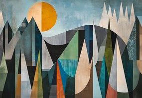 Fotótapéta - Természetes geometriai absztrakció III. (147x102 cm)
